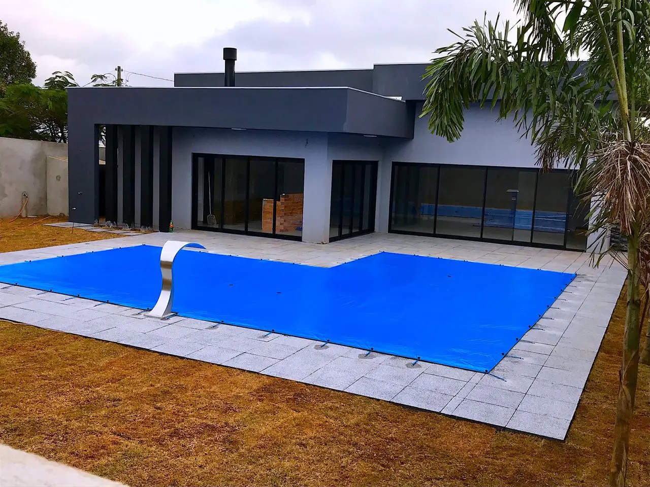 Capa de piscina Azul
